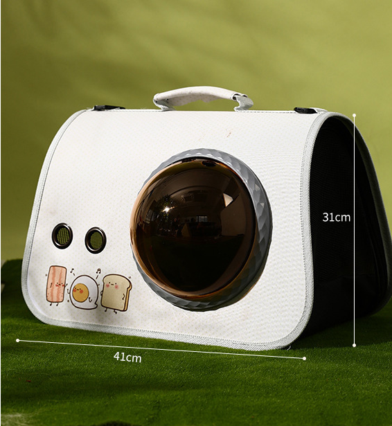 Large Printed Space Capsule Cat and Dog Bag - Crossbody