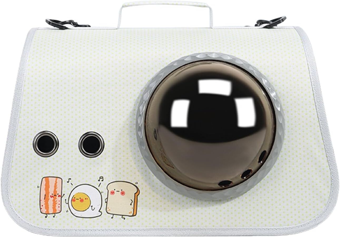 Large Printed Space Capsule Cat and Dog Bag - Crossbody