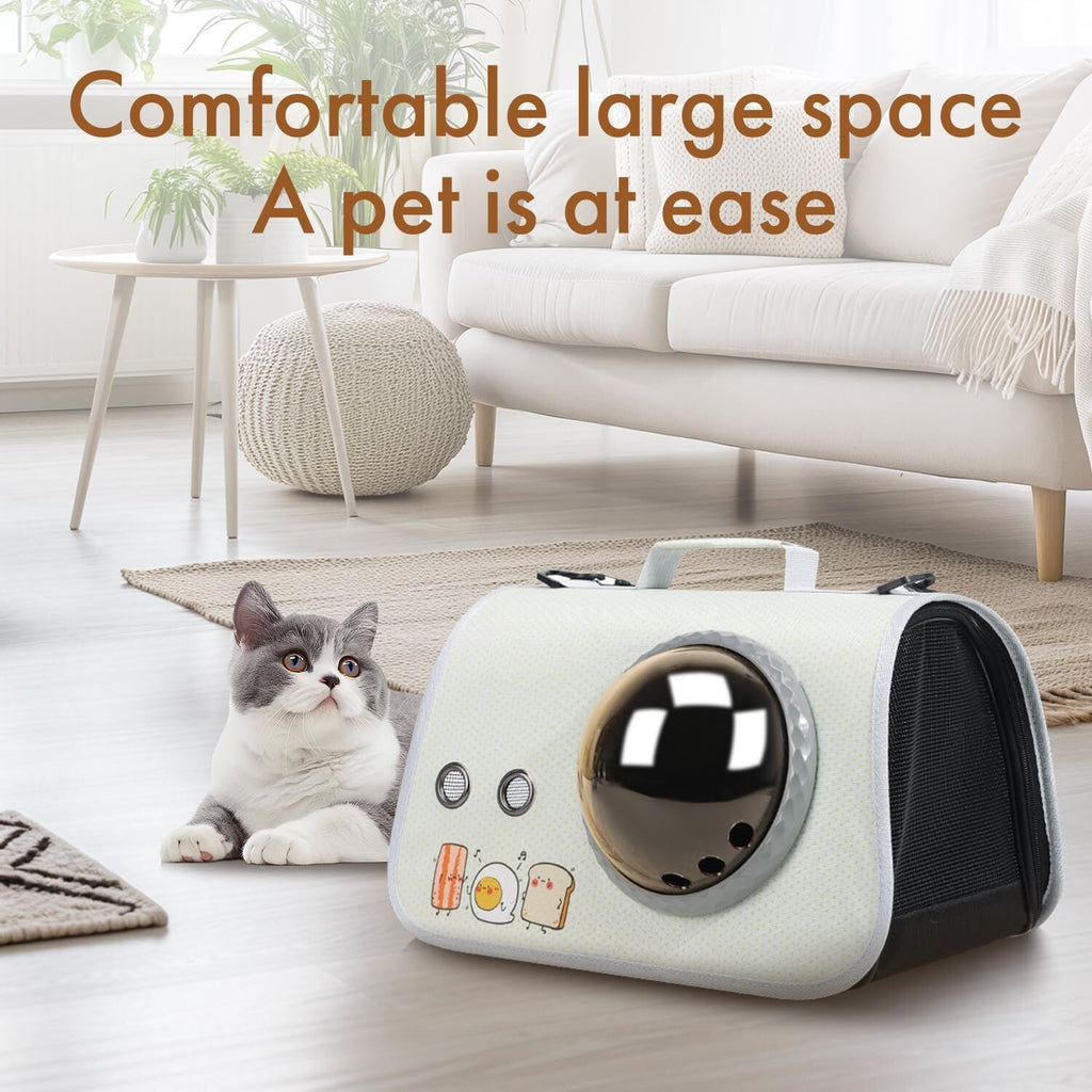 Large Printed Space Capsule Cat and Dog Bag - Crossbody