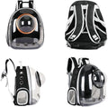Capsule Backpack Small-Medium for Cat & Dog - Pet Carrier Black