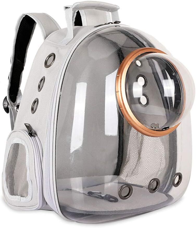 Capsule Backpack Small-Medium for Cat & Dog - Pet Carrier Grey