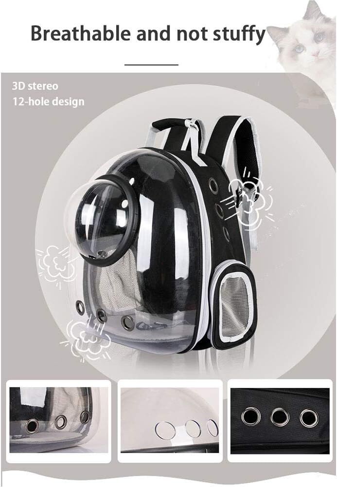 Capsule Backpack Small-Medium for Cat & Dog - Pet Carrier Grey