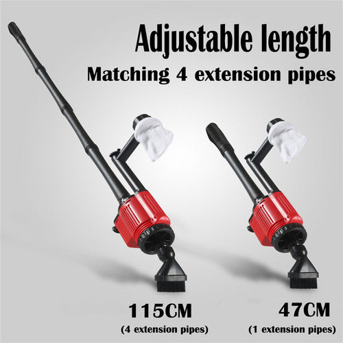7-in-1 Aquarium Sand Washer Upgrade AU Plug / 15W 66LED RGBW Aluminum Shell Stand Light 40CM/28-Button Control