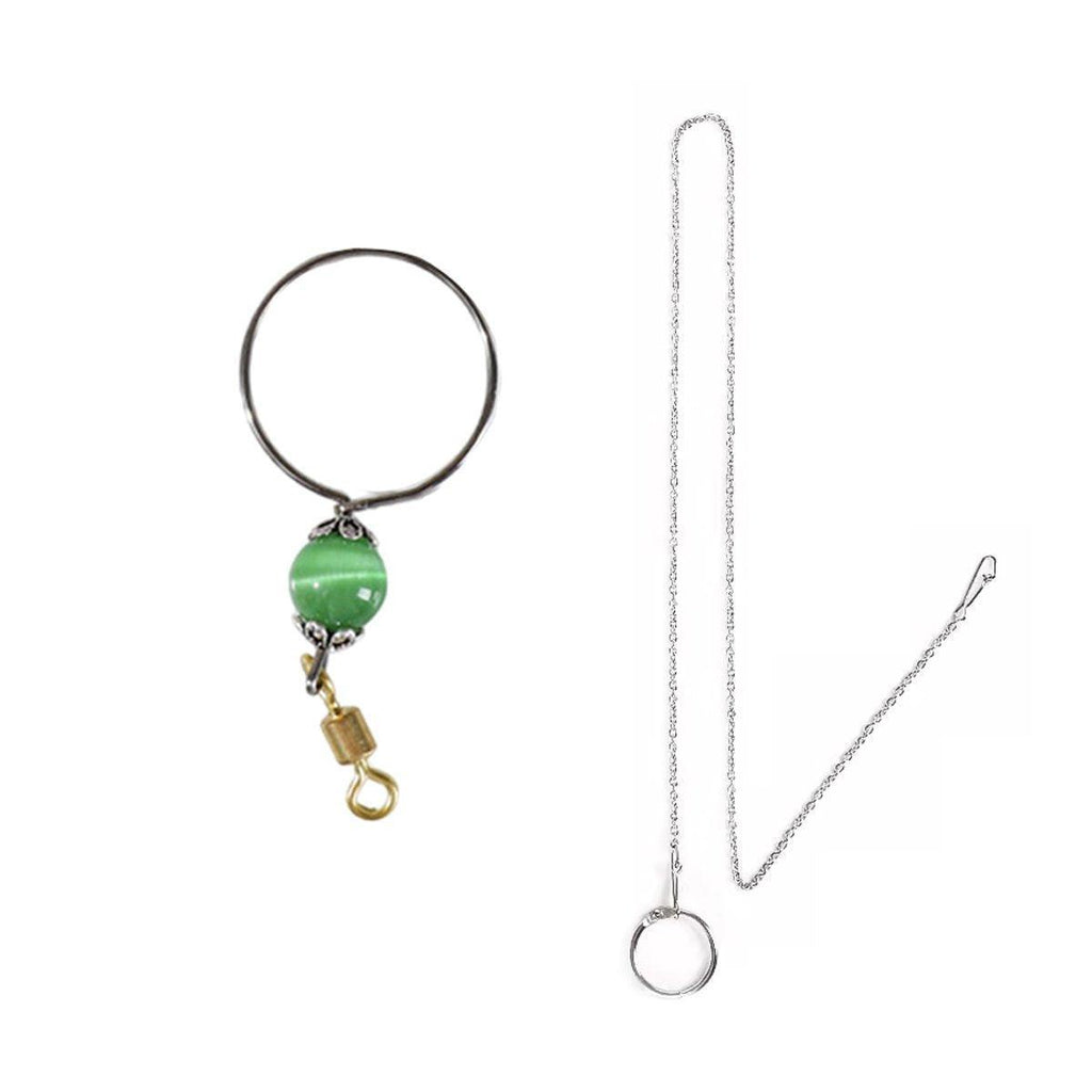 Parrot Neck Collar Stainless Steel Bird Chain Training Adjustable Bird Leash - L-Diameter 2.2cm