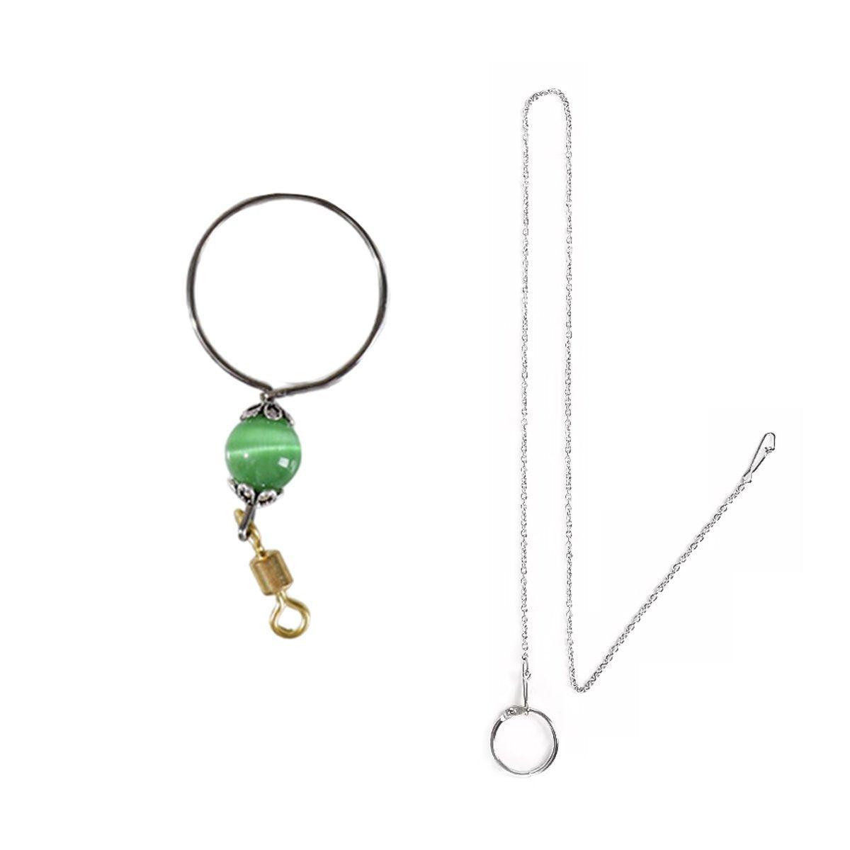 Parrot Neck Collar Stainless Steel Bird Chain Training Adjustable Bird Leash - S-Diameter 1.6cm
