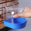 Bird Water Bath Tub - Pet Cleaning - Blue