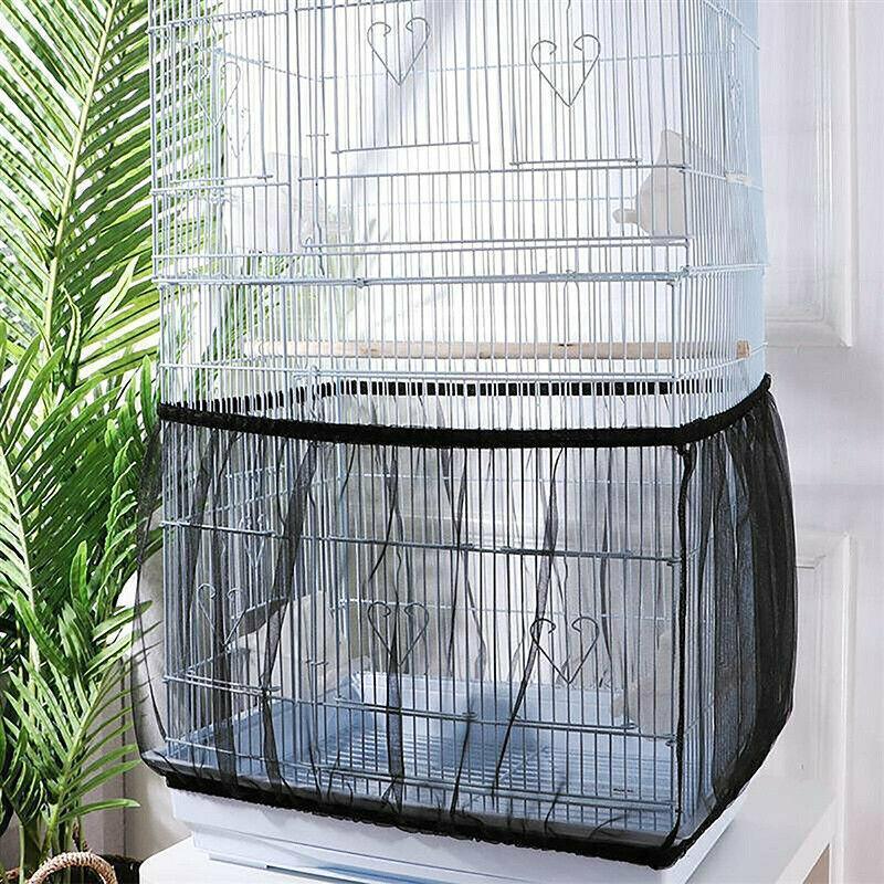 M Size Bird Cage Skirt Mesh Cover - White