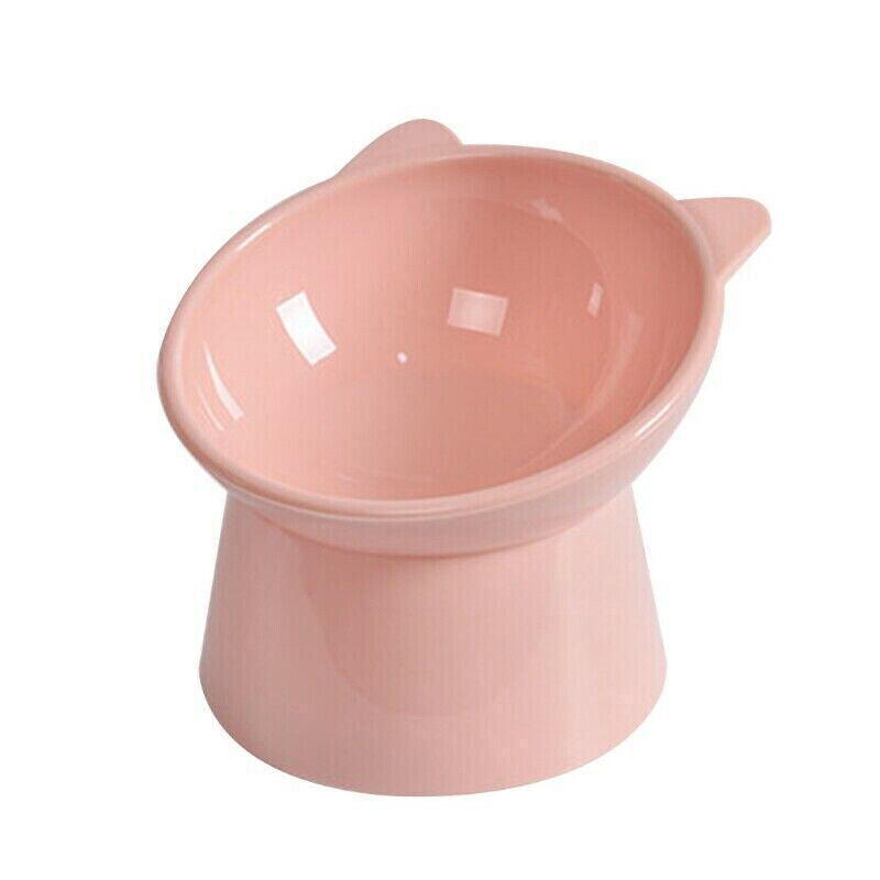 Elevated Pet Bowl Cat Dog Feeder Food Water Tilted Bowl - Green