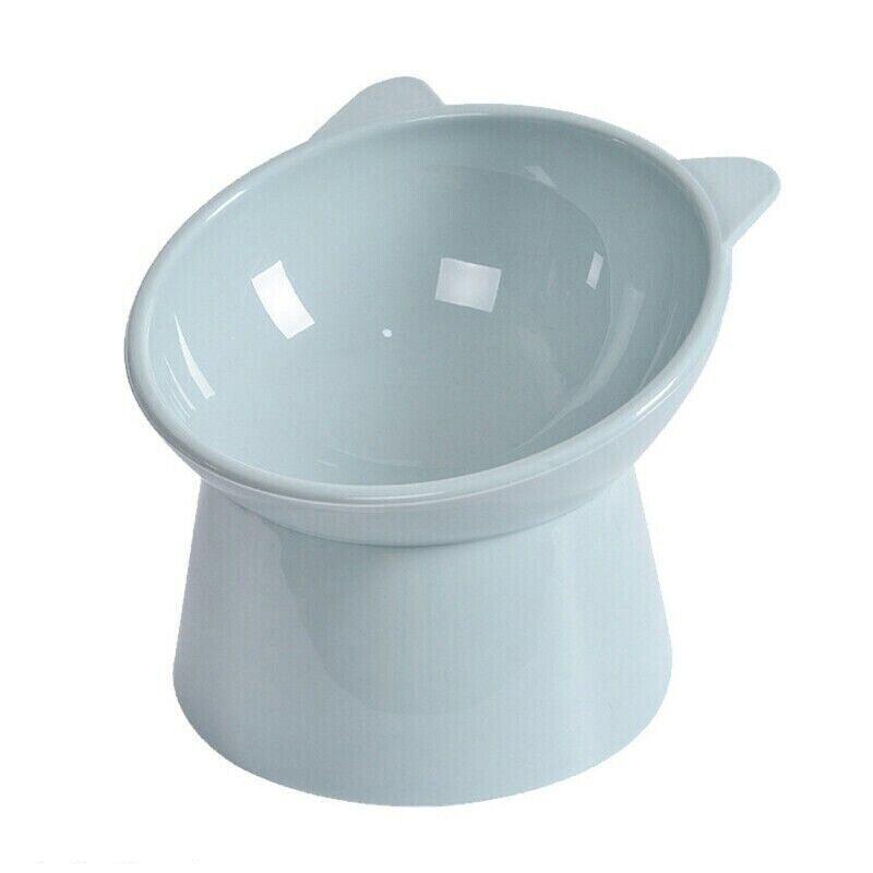 Elevated Pet Bowl Cat Dog Feeder Food Water Tilted Bowl - Pink