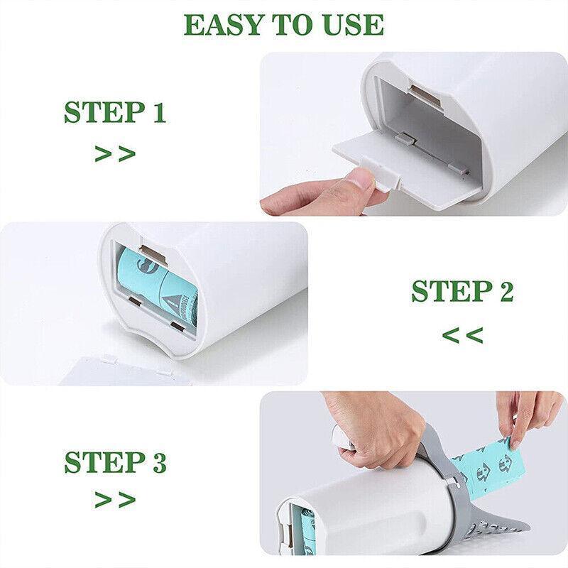 Cat Litter Scoop Detachable Shovel Holder Poop Cleaning - 1 Cat Litter Shovel and 1 Roll Bags