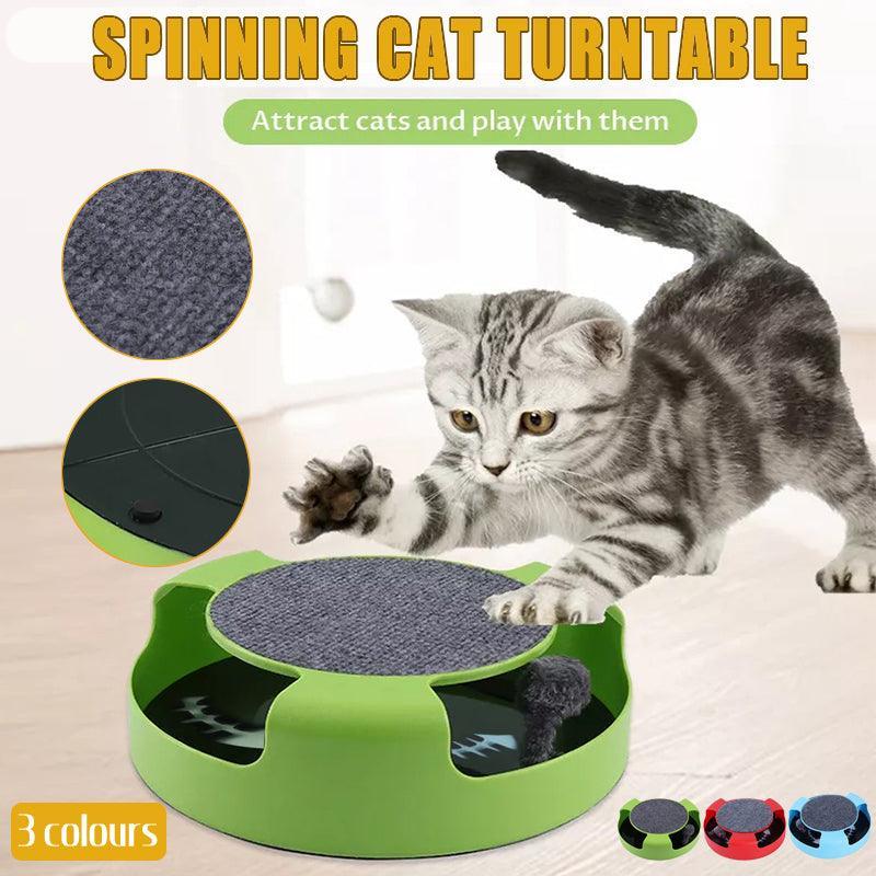 Motion Kitten Catch The Mouse Toy Interactive Cat Training Scratchpad - Red