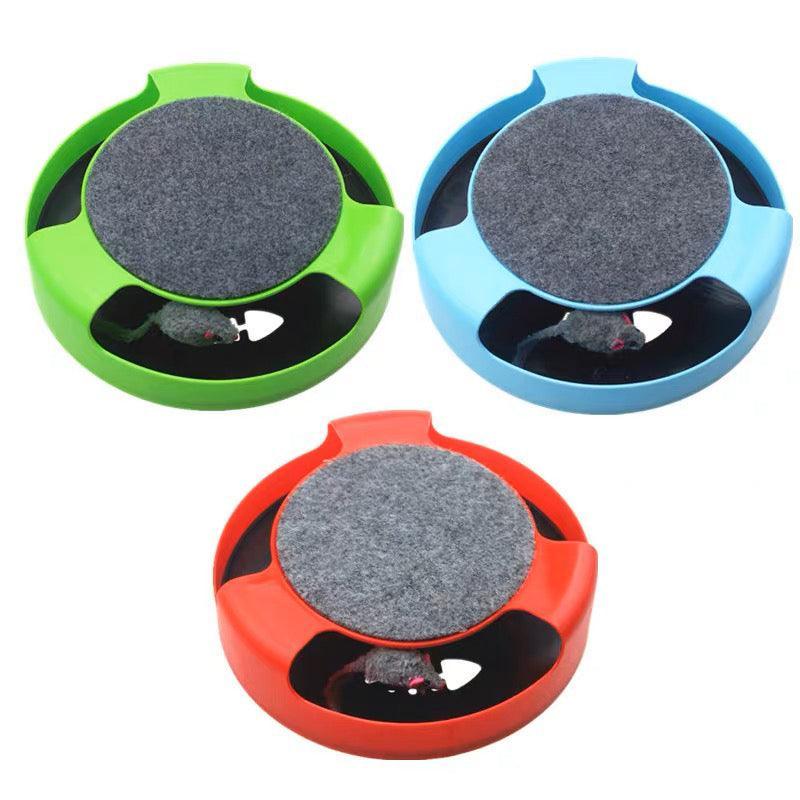 Motion Kitten Catch The Mouse Toy Interactive Cat Training Scratchpad - Red