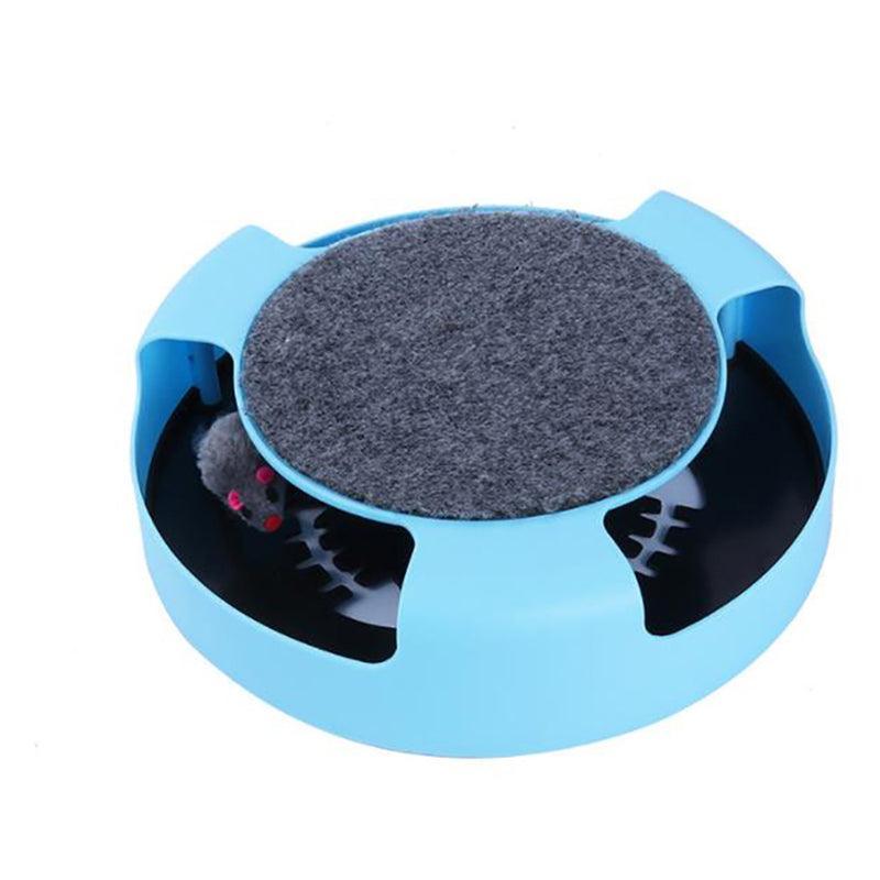 Motion Kitten Catch The Mouse Toy Interactive Cat Training Scratchpad - Red