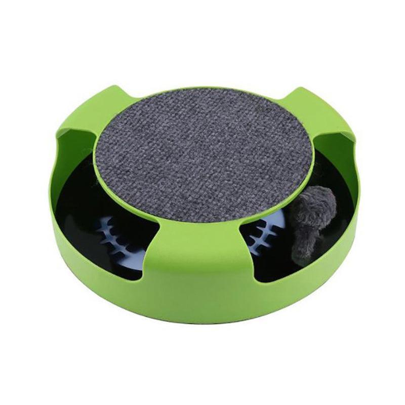 Motion Kitten Catch The Mouse Toy Interactive Cat Training Scratchpad - Red