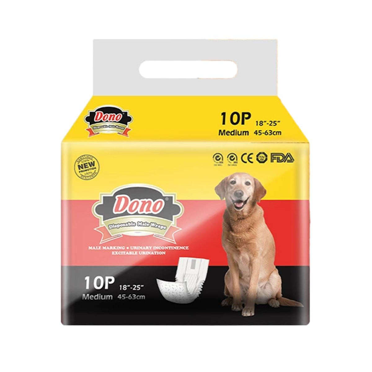 Male Dog Diapers Leakproof Diaper Pants Male for Dogs - M-10PCS