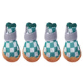 4pcs Breathable small Mesh Dog Shoes Summer Boots - Green-1