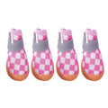 4pcs Breathable small Mesh Dog Shoes Summer Boots - Pink-5