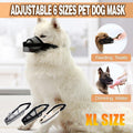 Adjustable XL Size Dog Mask Mouth Muzzle Anti Barking Bite Mask - Grey