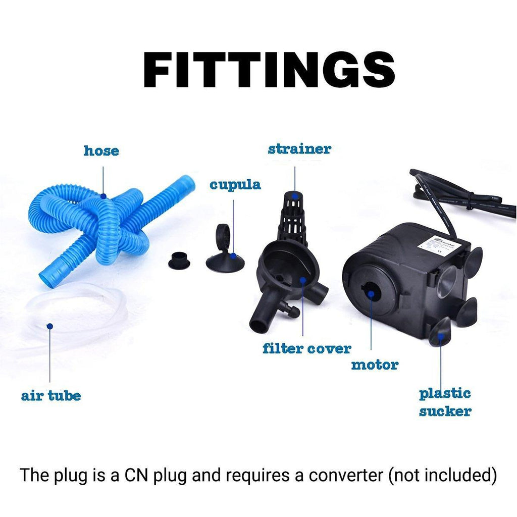 3 in 1 Mini Aquarium - Filter, Submersible Water Purifier and Oxygen Pump 20W