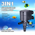 3 in 1 Mini Aquarium- Filter, Submersible Water Purifier and Oxygen Pump - 40W