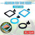 Fish Feeding Ring Aquarium Fish Tank Feeder Floating Fish Food Feeder - Black Circle