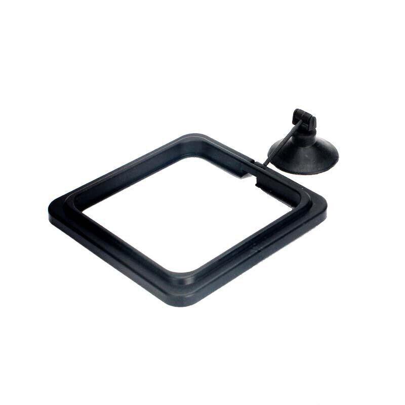 Fish Feeding Ring Aquarium Fish Tank Feeder Floating Fish Food Feeder - Black Circle