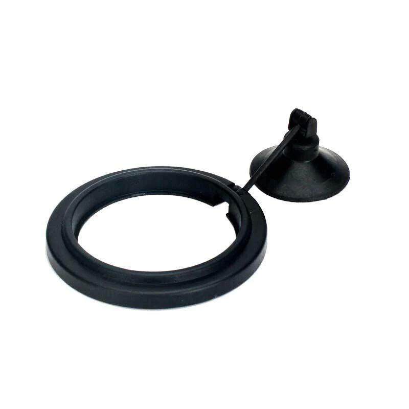 Fish Feeding Ring Aquarium Fish Tank Feeder Floating Fish Food Feeder - Black Circle