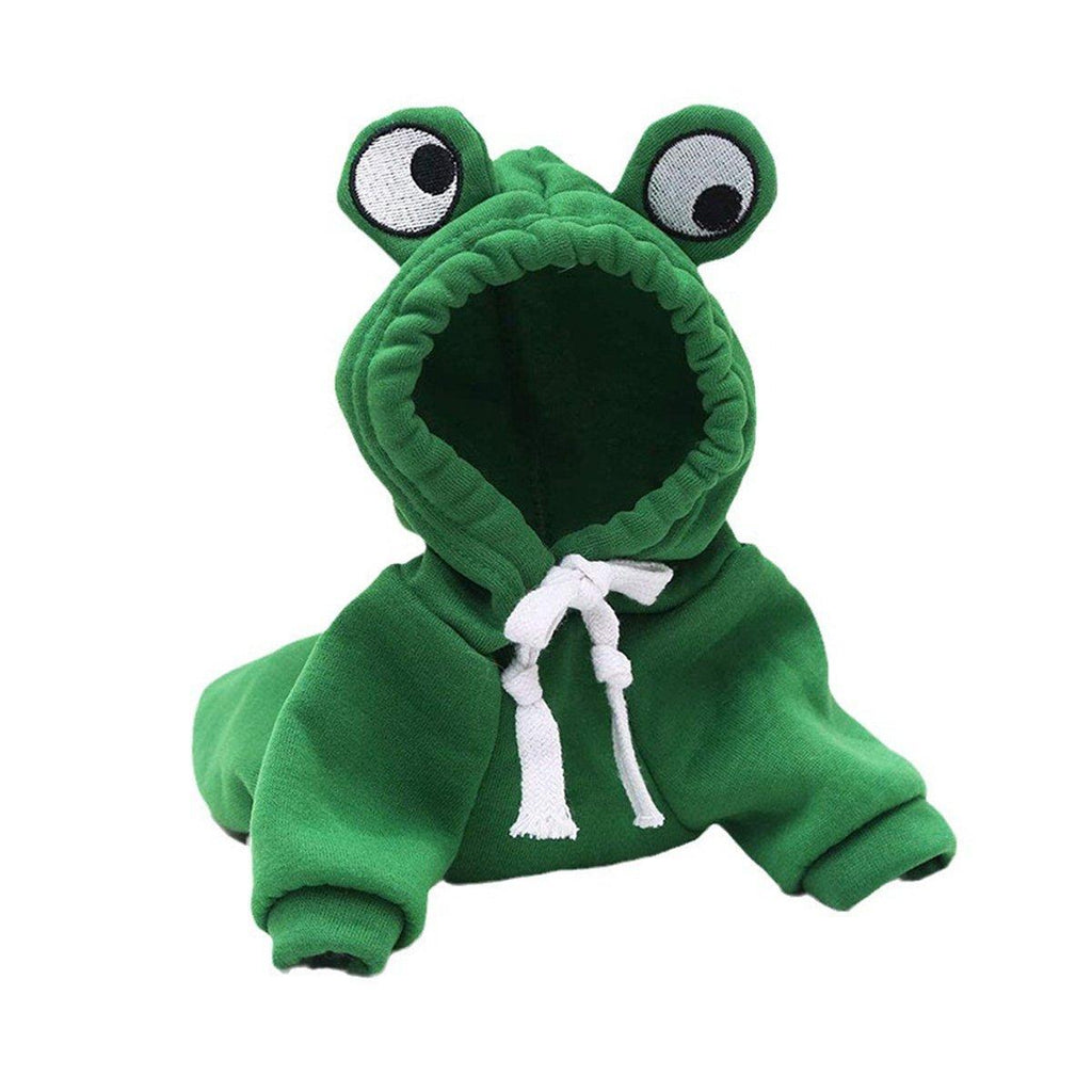 Warm Hooded Frog Autumn Winter Vest for Dogs and Cats - XL