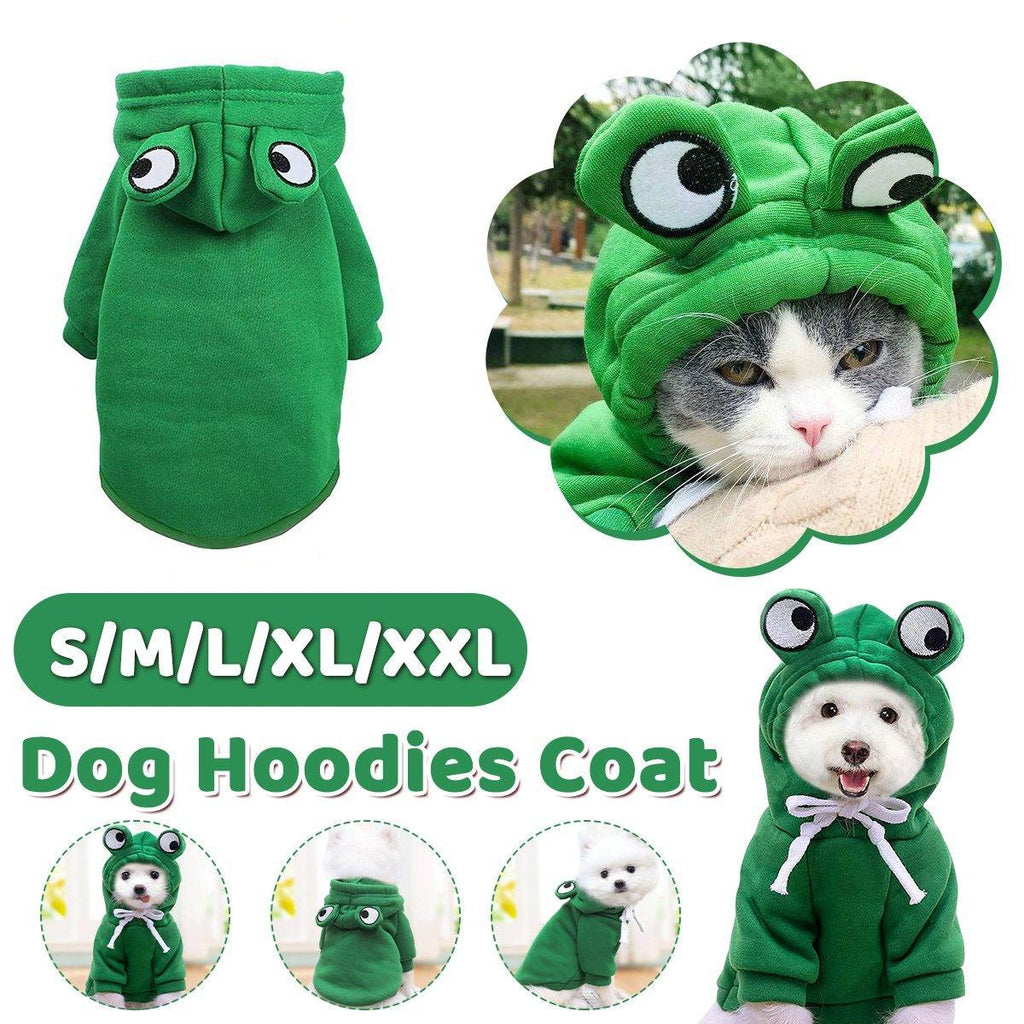 Warm Hooded Frog Autumn Winter Vest for Dogs and Cats - XXL