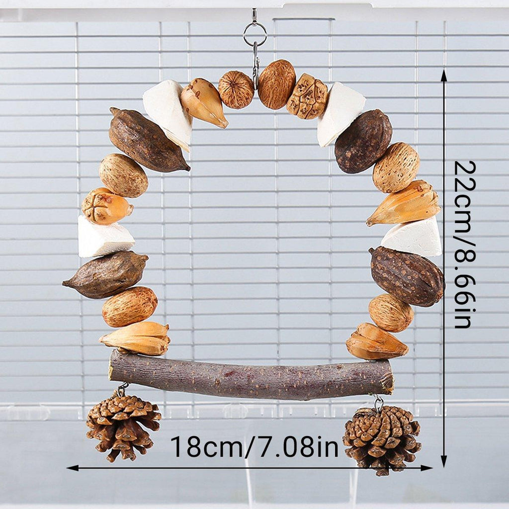 Parrot Chew Toy For Training Climbing Grinding Teeth Relief - Pineapple Fruit