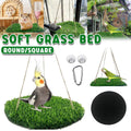 Parrot Turf Hammock Climbing Toy for Guinea Pig Bed Hanging Swing for Small Pet - Roundness