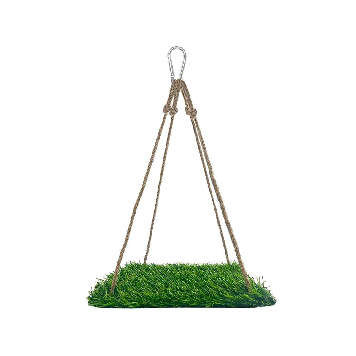 Parrot Turf Hammock Climbing Toy for Guinea Pig Bed Hanging Swing for Small Pet - Roundness
