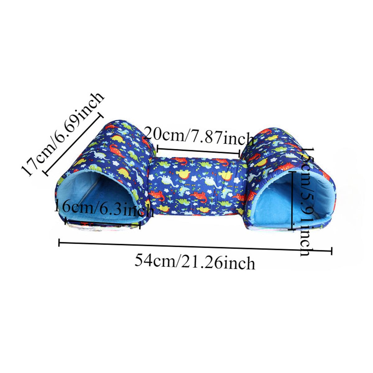 Small Pet Guinea Pig Nest House Cotton Tunnel Bedding - Pink