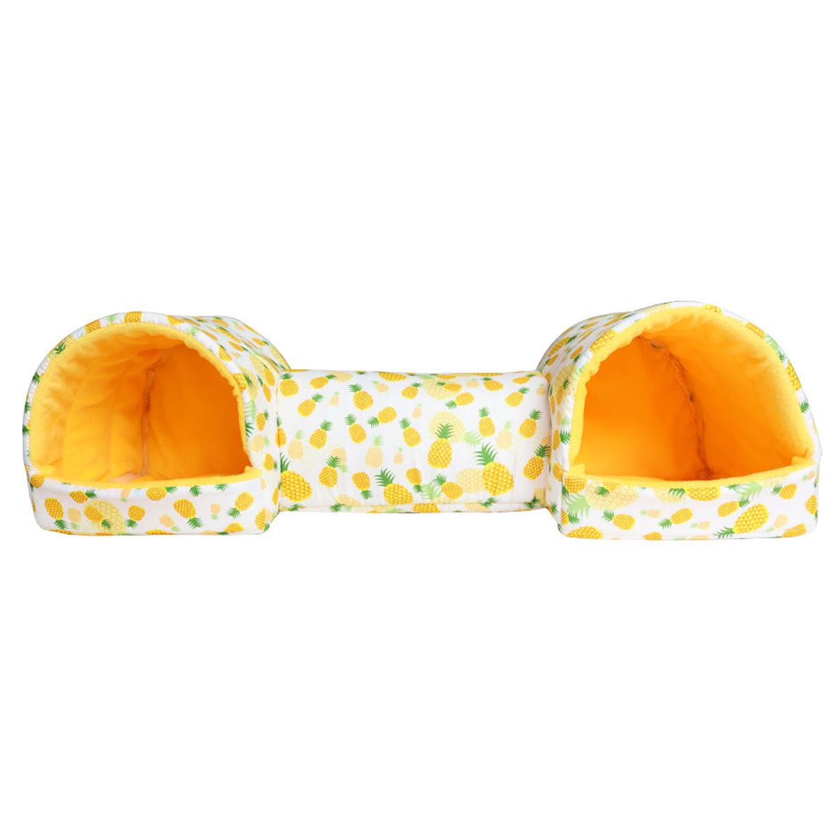 Small Pet Guinea Pig Nest House Cotton Tunnel Bedding - Pink