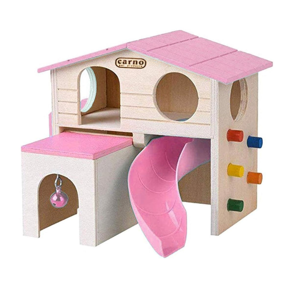 Wooden Luxury Guinea Pig Villa Escape House for Small Animals - Blue