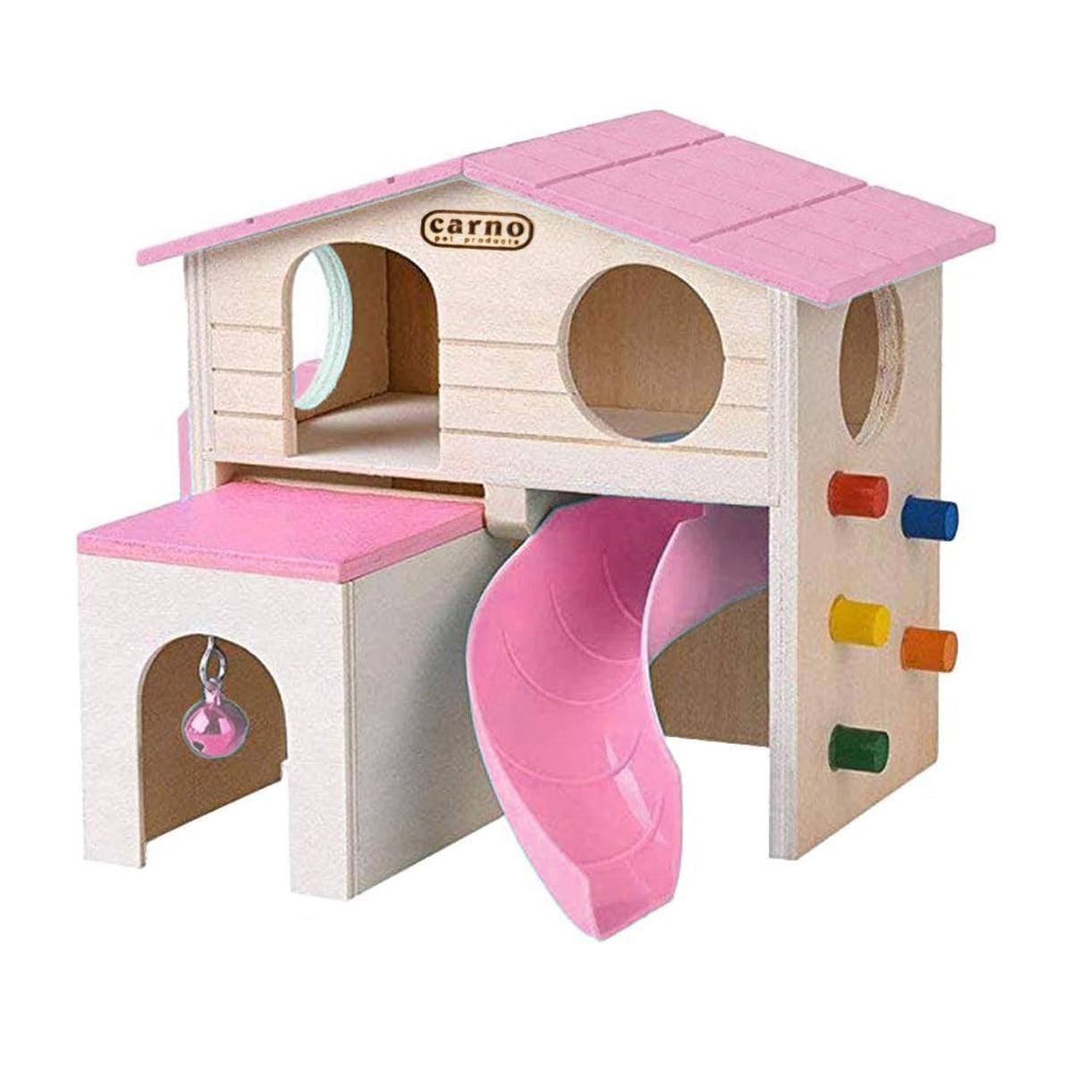 Wooden Luxury Guinea Pig Villa Escape House for Small Animals - Blue