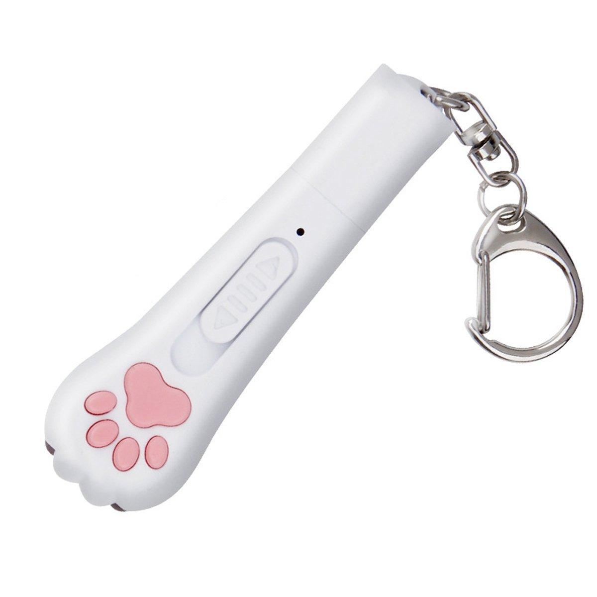 Mini Handheld Cat Claw Interactive Play Wand for Kitten Exercise - Purple