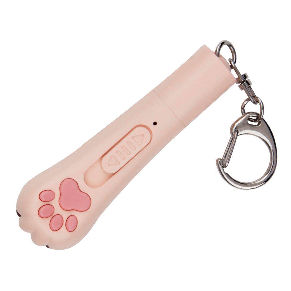 Mini Handheld Cat Claw Interactive Play Wand for Kitten Exercise - Purple