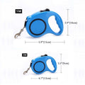 3M Retractable Dog Leash Extendable Lockable Rope Heavy Duty - Blue
