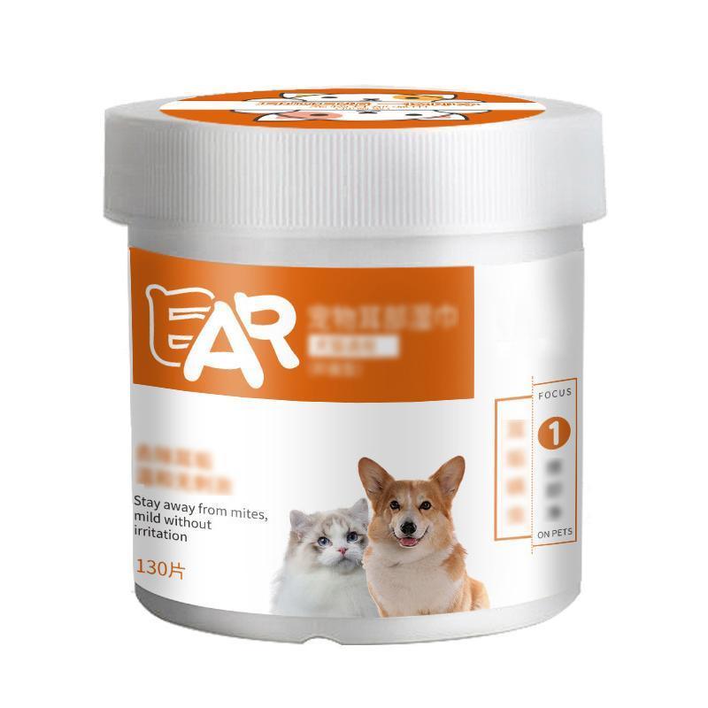 130pcs Wet Wipes Pet Eye/Ear Dog Cat Cleaning Paper Wipes - Ear Wipes