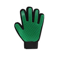 Dog Cat Massage Hair Removal Grooming Comb Touch Cleaning Brush Magic Glove - Green Left Hand