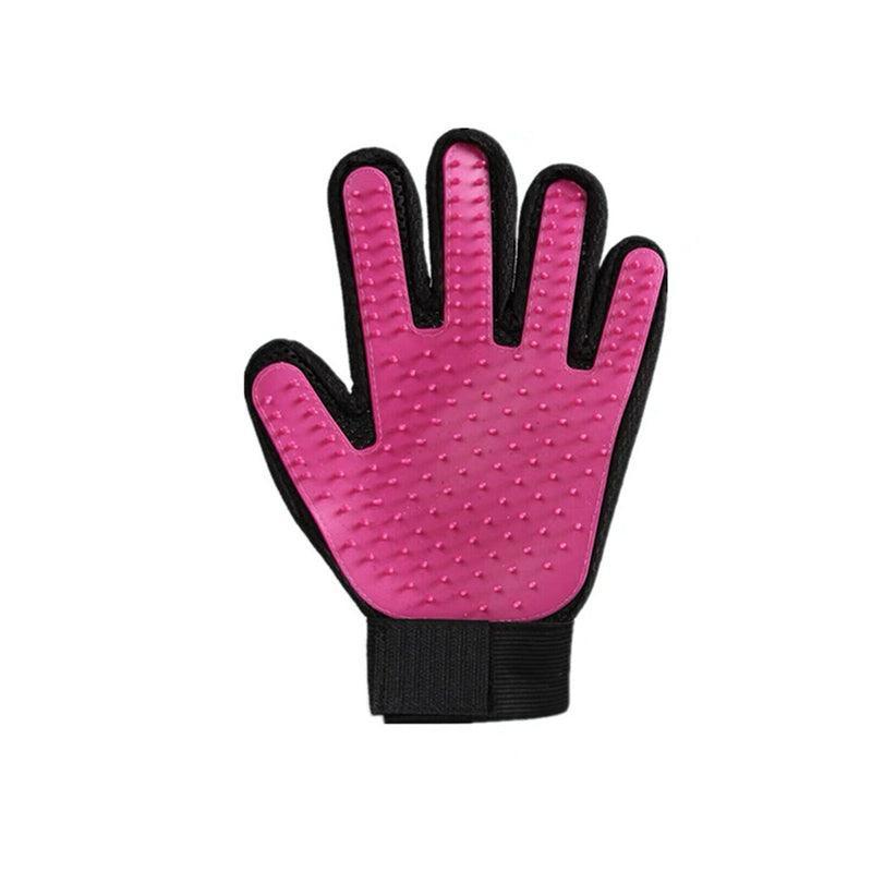 Dog Cat Massage Hair Removal Grooming Comb Touch Cleaning Brush Magic Glove - Green Left Hand