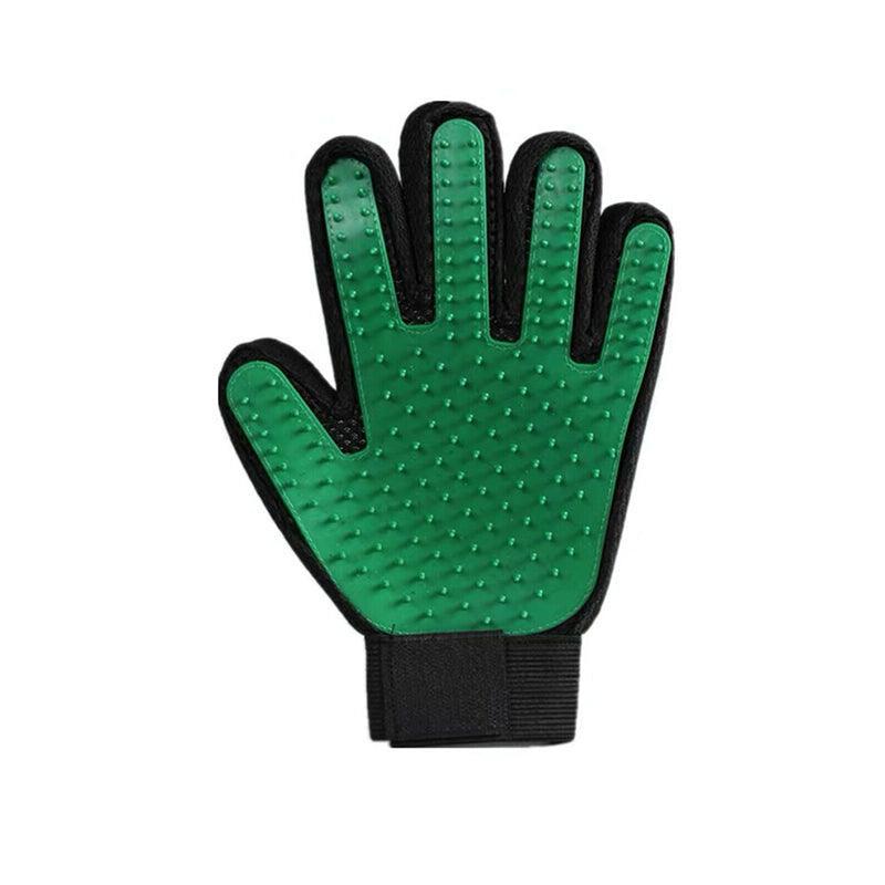 Dog Cat Massage Hair Removal Grooming Comb Touch Cleaning Brush Magic Glove - Red Left Hand