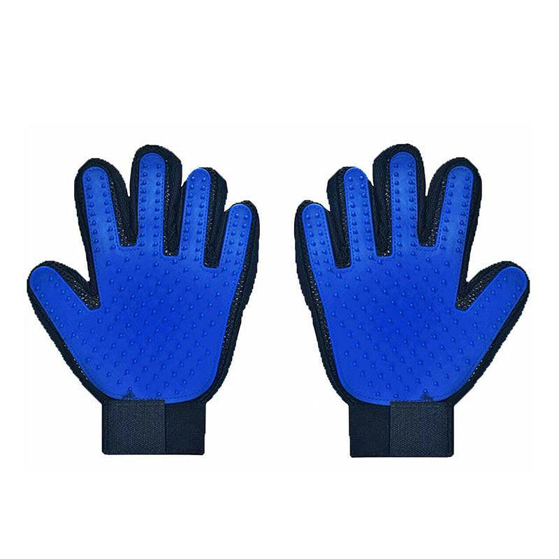 Dog Cat Massage Hair Removal Grooming Comb Touch Cleaning Brush Magic Glove - Red Right Hand