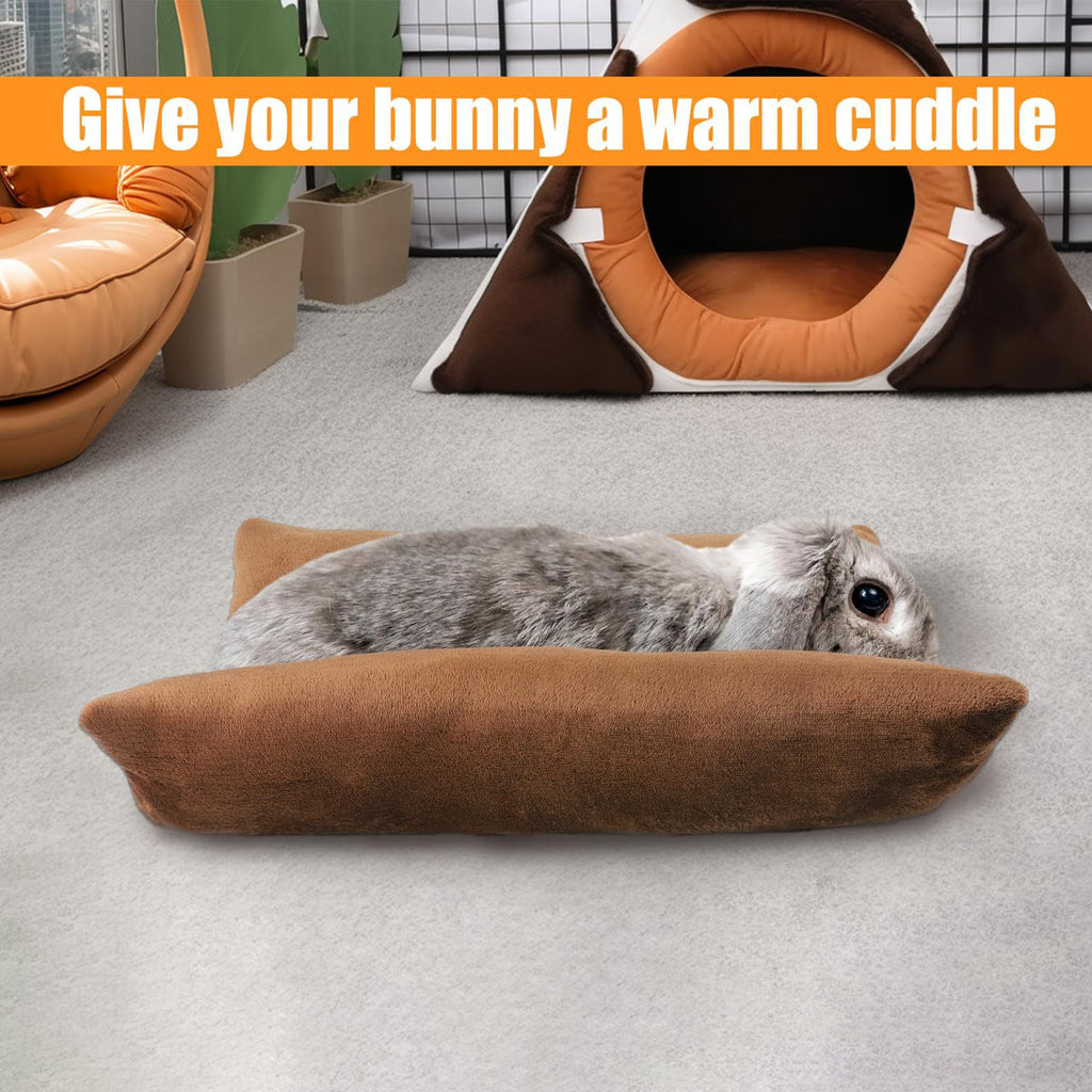 Small Animal Bed Cushion Plush Sleeping Mat for Guinea Pig - Pink