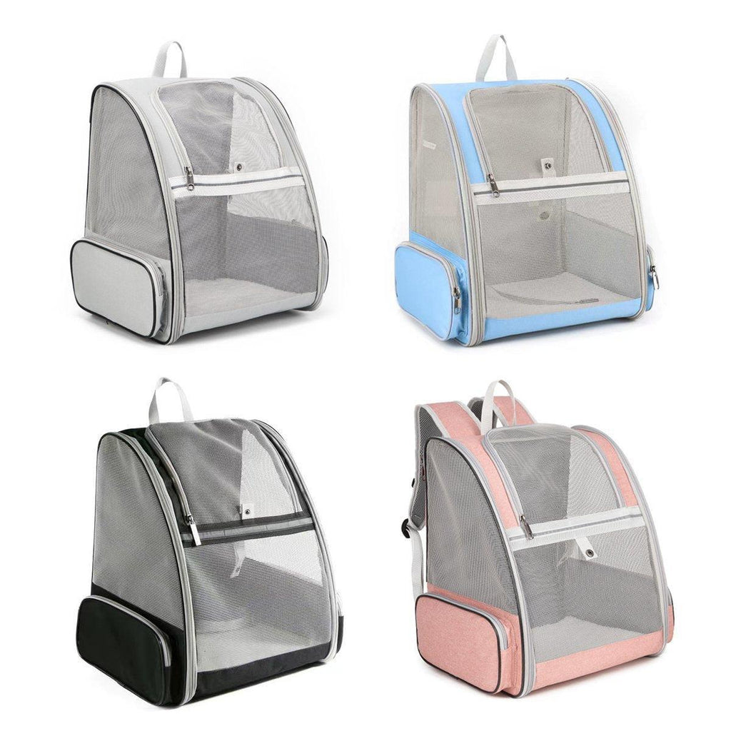Large Foldable Portable Cat Dog Bag Outdoor Shoulder Backpack - Pink