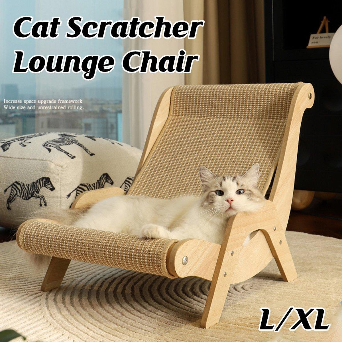 Cat Scratching Recliner Sofa 2 in 1 Lounge Bed Durable  - XL