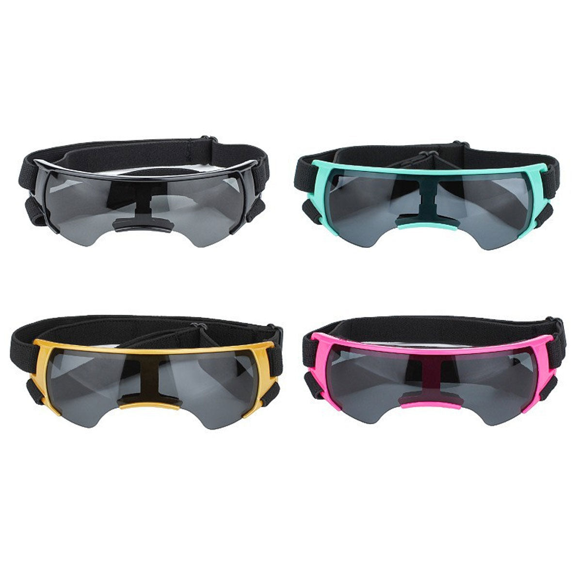 Dog Sunglasses Goggles UV Eye Shield for Small Dogs - Black