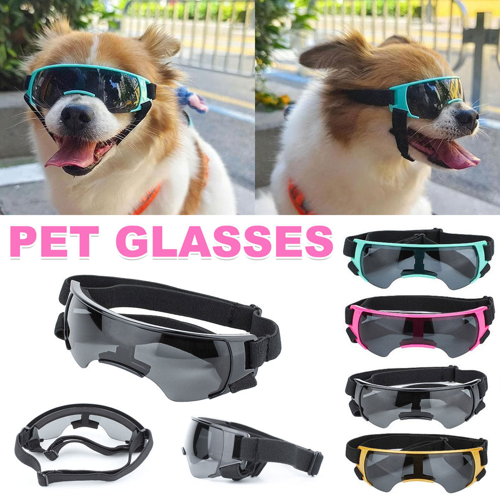 Dog Sunglasses Goggles UV Eye Shield for Small Dogs - Blue