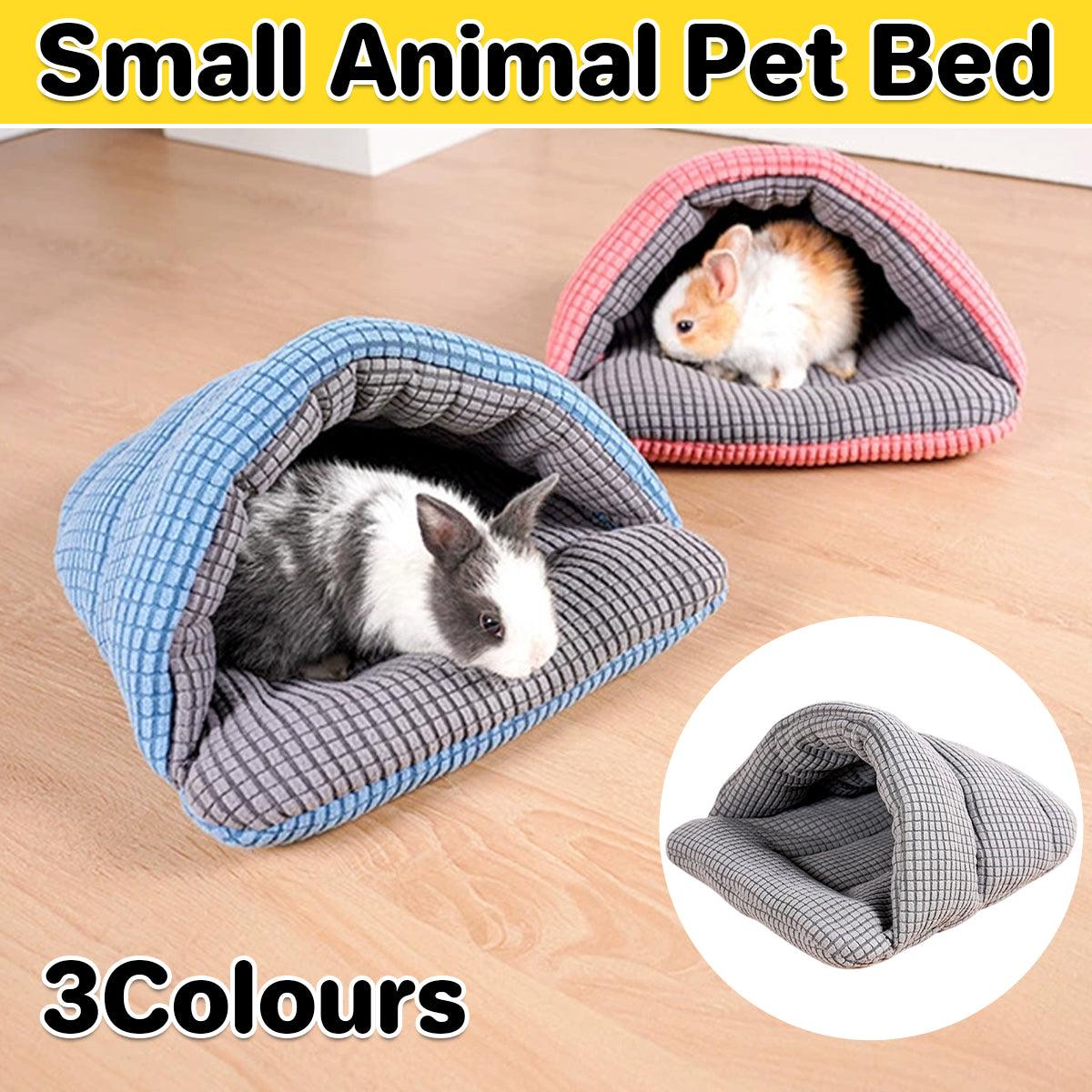 Pet Kennel Sleeping Bag Semi Enclosed Bed for Cats and Puppies - Pink
